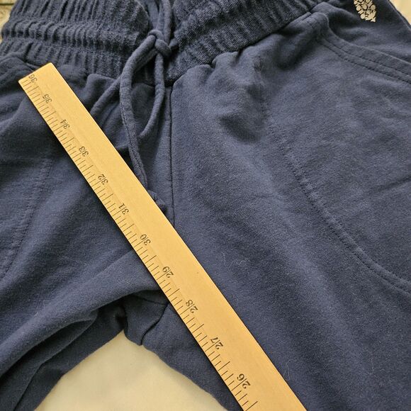 Free People Movement Joggers Small Blue French Terry Drawstring Sweatpants - Picture 10 of 10